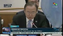 Ban Ki-moon pidió liberar al mundo erradicar las armas nucleares