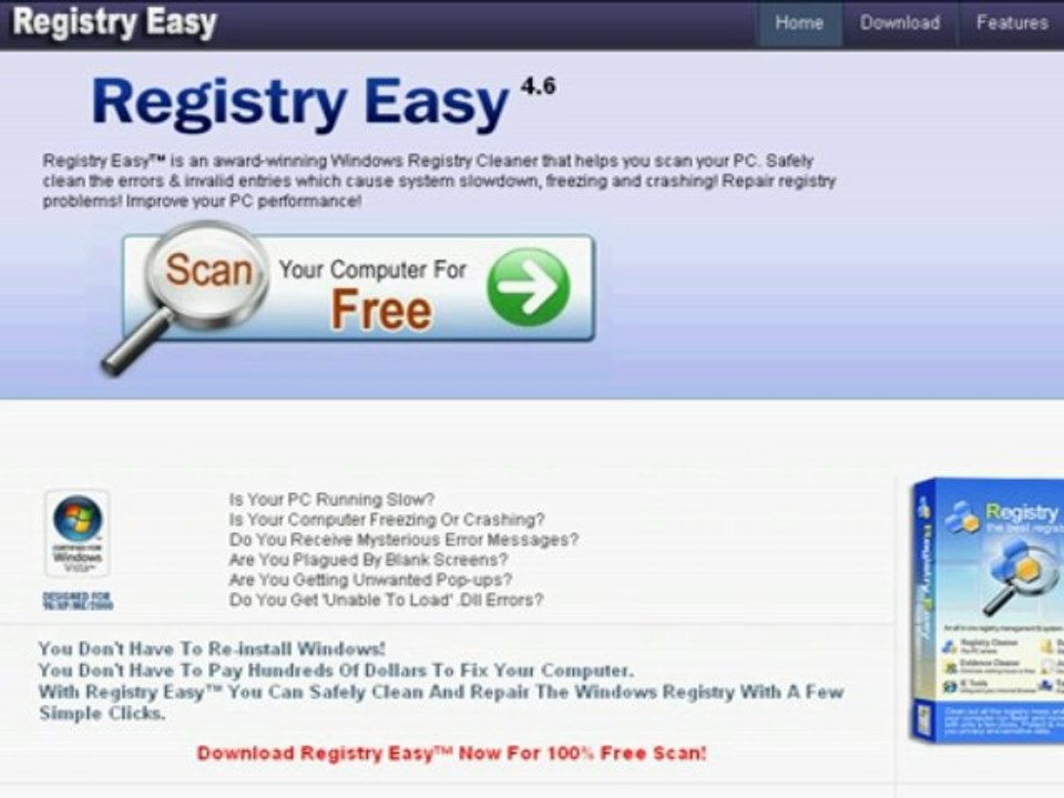 Review - Registry Easy - Windows Registry Cleaner