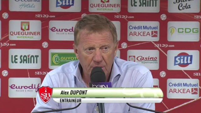 Conférence de presse Stade Brestois 29 - US Créteil (1-2) : Alex DUPONT (SB29) - Jean-Luc VASSEUR (USCL) - 2013/2014