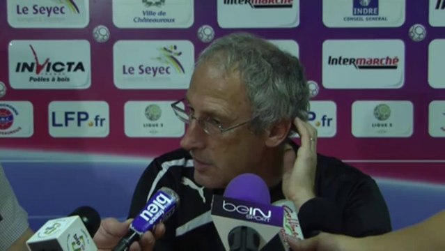 Conférence de presse Châteauroux - Chamois Niortais (3-0) : Didier THOLOT (LBC) - Pascal GASTIEN (NIORT) - 2013/2014