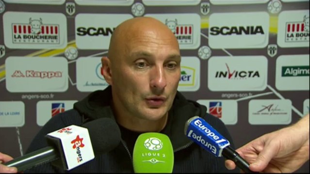Conférence de presse Angers SCO - Tours FC (1-1) : Stéphane MOULIN (SCO) - Olivier PANTALONI (TOURS) - 2013/2014