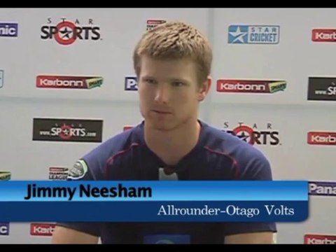 Otago Volts allrounder Jimmy Neesham press meet