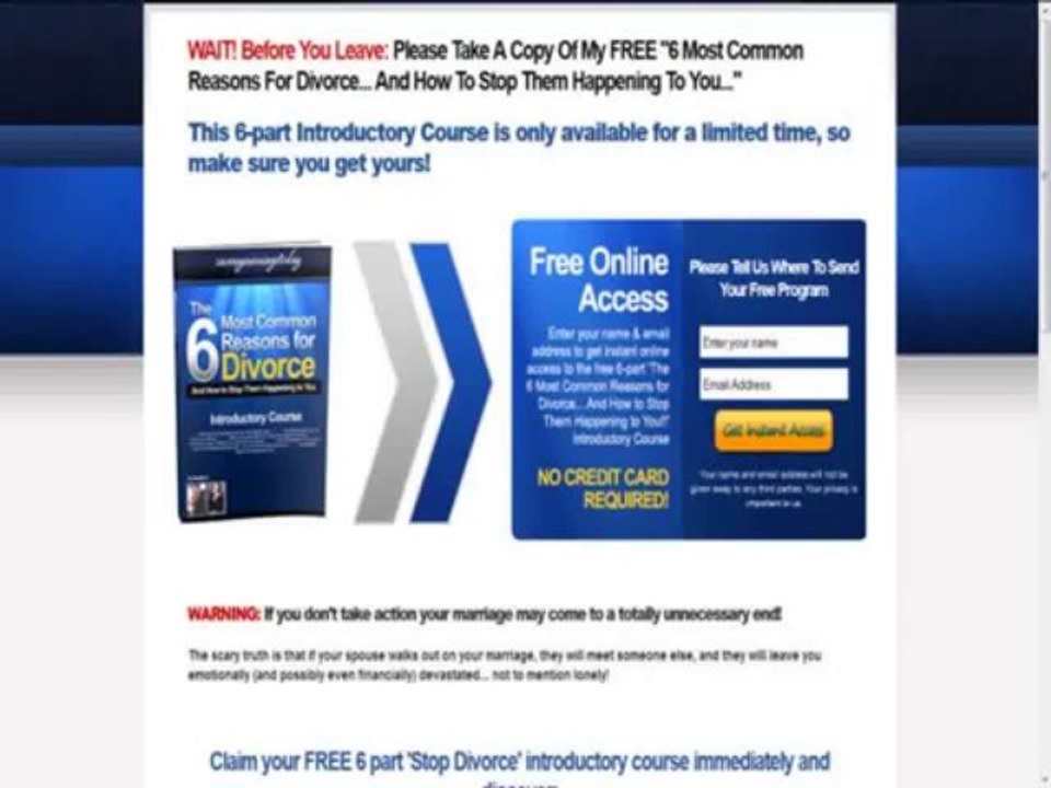 Save My Marriage Today -- Now Make Recurring Commissions E-book