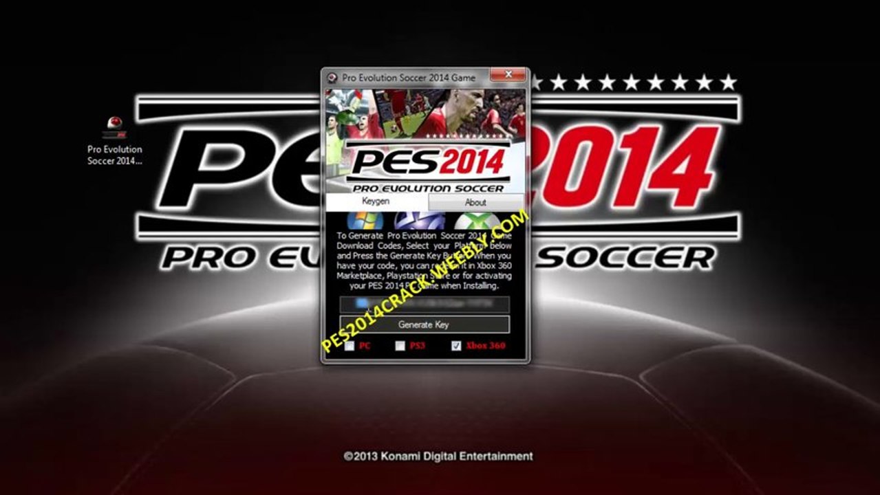 Crack Pro Evolution Soccer 2014 (PES14) Game With Code Generator Tool