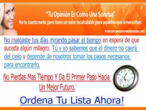 Gana Dinero Con Tu Honesta Opinion Encuestas Remuneradas 100% Efectivo Y Gratis