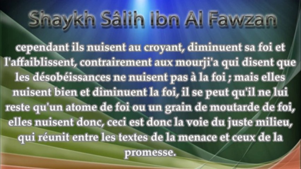 Tu es obligé de faire le takfir de l'associateur ! Partie du commentaire de Charh Sounnah de l'imam Al Barbahâry - Shaykh Al Fawzan