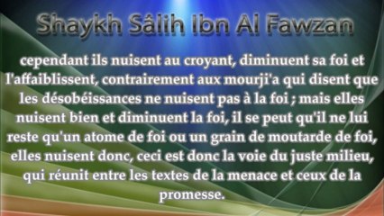 Tu es obligé de faire le takfir de l'associateur ! Partie du commentaire de Charh Sounnah de l'imam Al Barbahâry - Shaykh Al Fawzan
