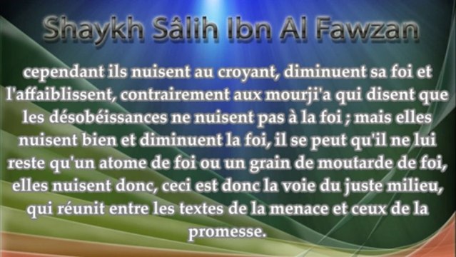 Tu es obligé de faire le takfir de l'associateur ! Partie du commentaire de Charh Sounnah de l'imam Al Barbahâry - Shaykh Al Fawzan