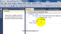 Visual Basic (Aula 7) Aula de Programação para Iniciantes - Vários formulários, Menus e Design