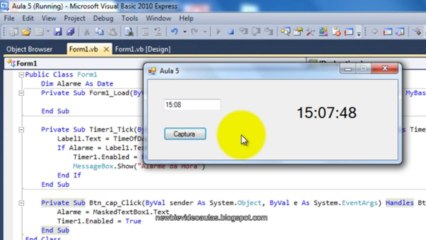 Visual Basic (Aula 5) Aula de Programação para Iniciantes - Trabalhando com If e Timer