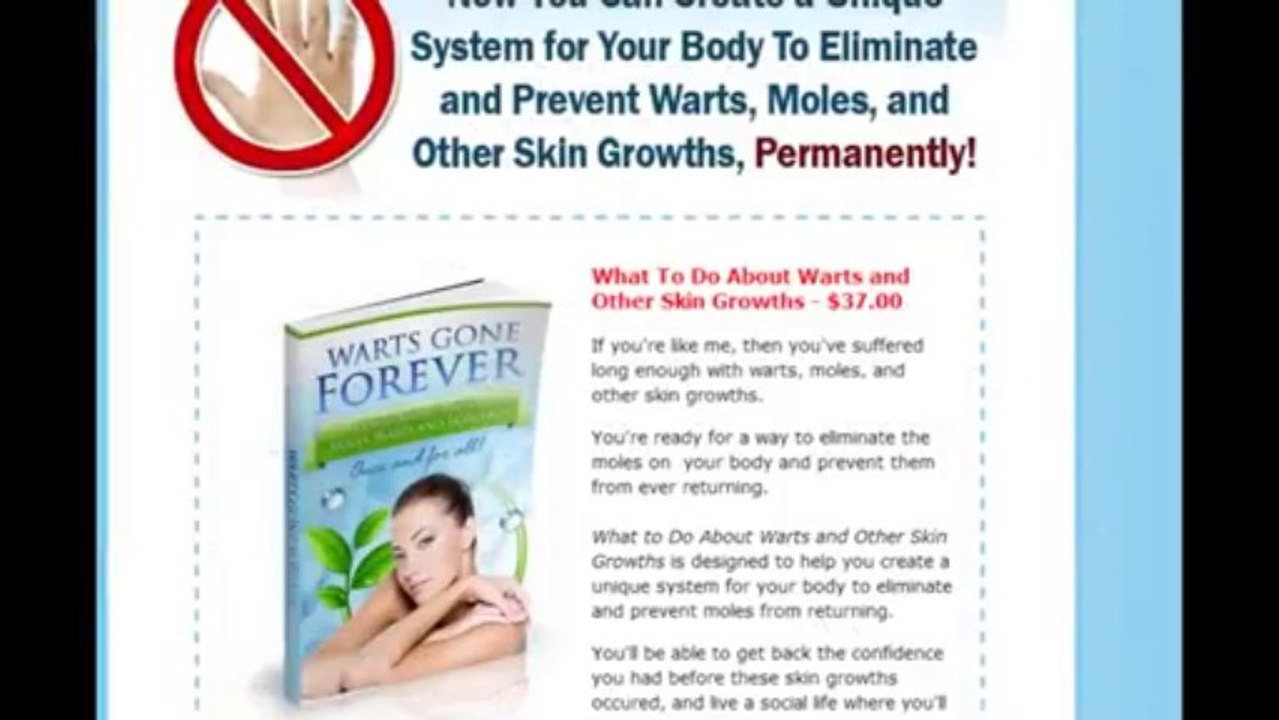 Home Treatment For Warts, Moles and Skin Tags Removal