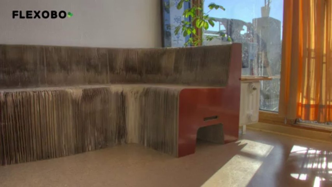 Papier Möbel | faltbar & ausziehbar | Sofa Sessel Stuhl Couch Bank | http://flexiblechair.com