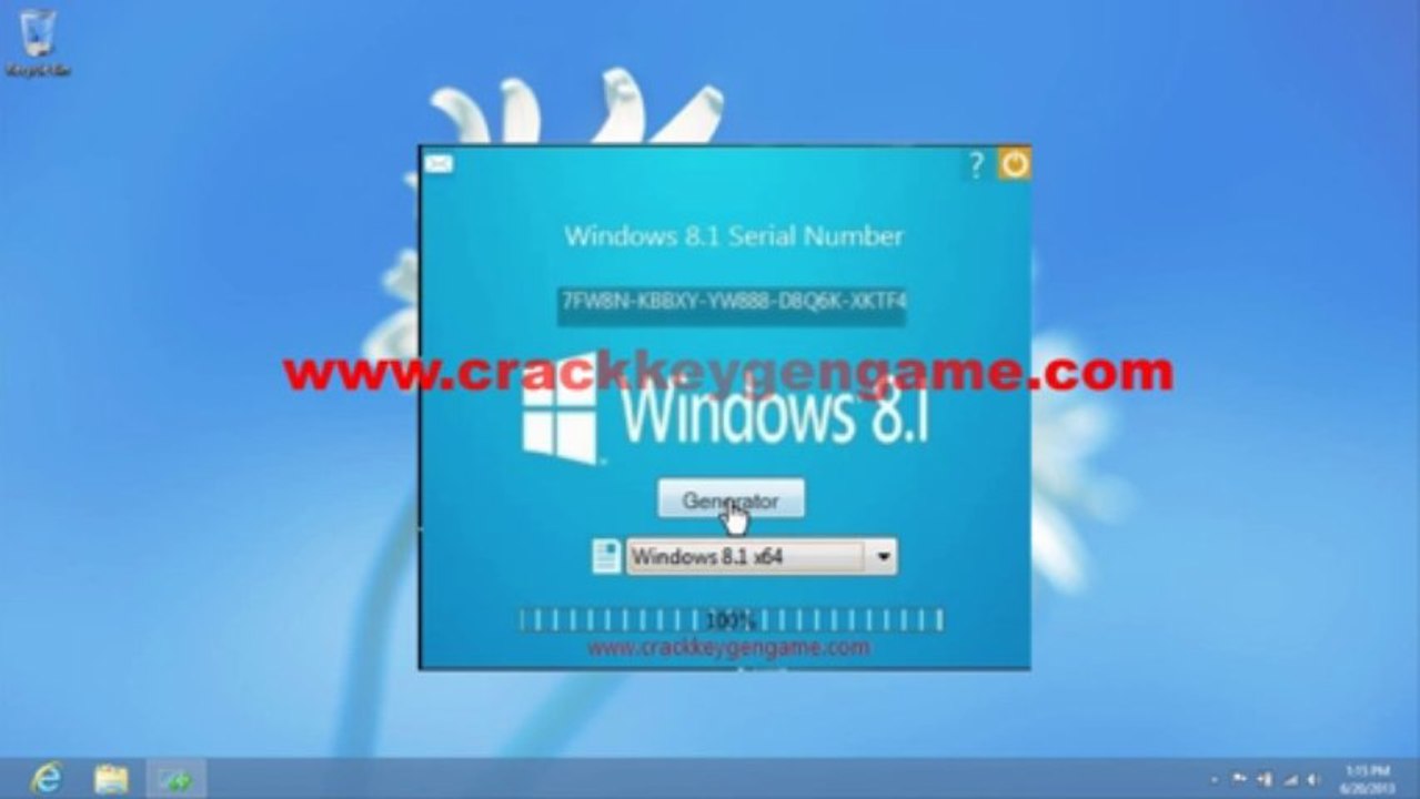 De Windows 8.1 Keygen - Preuve de travail de Windows 8.1 Key Generator gratuit