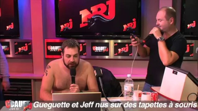 Gueguette et Jeff nus sur des tapettes à souris - C'Cauet sur NRJ