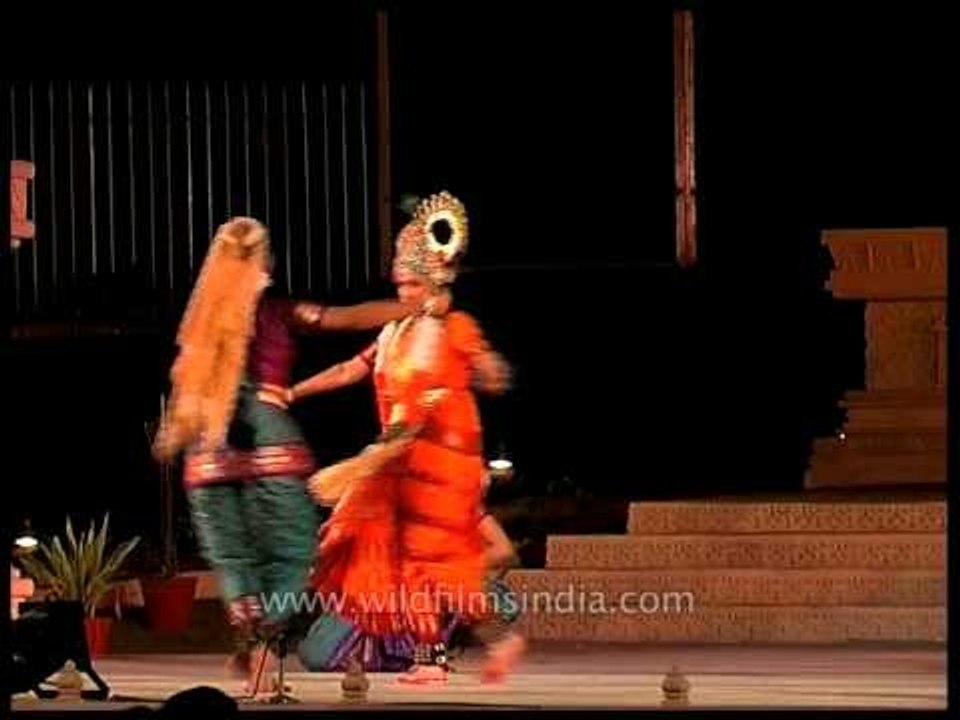 Lord Krishna Dancing in tune at Khajuraho Dance Festival