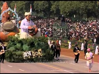 Tableau of Goa State representing their culture on Republic Day celebration