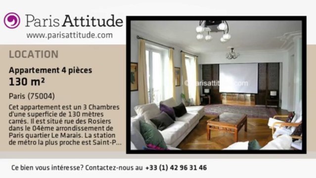 Appartement 3 Chambres à louer - St Paul, Paris - Ref. 1944