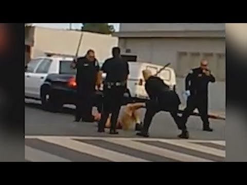YouTube viral video shows Long Beach police beating suspect