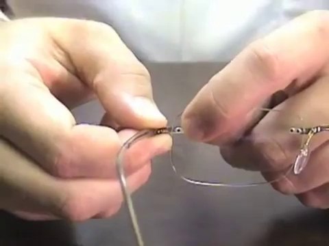 Vision Without Glasses-How to Adjust Rimless Eyeglass Frame Temples adjust glasses rimless temples