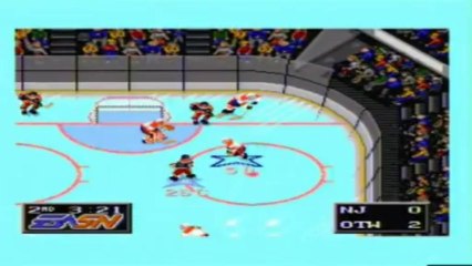 Mega Drive - NHLPA 93 - Ottawa vs New Jersey - Semi Final - Game 1