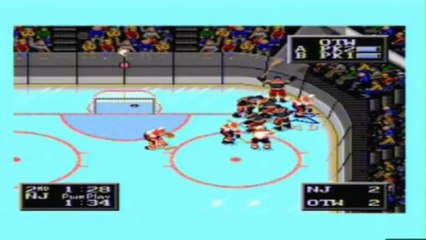 Mega Drive - NHLPA 93 - Ottawa vs New Jersey - Semi Final - Game 2