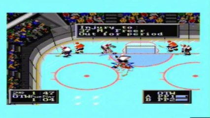 Mega Drive - NHLPA 93 - Ottawa vs New Jersey - Semi Final - Game 3