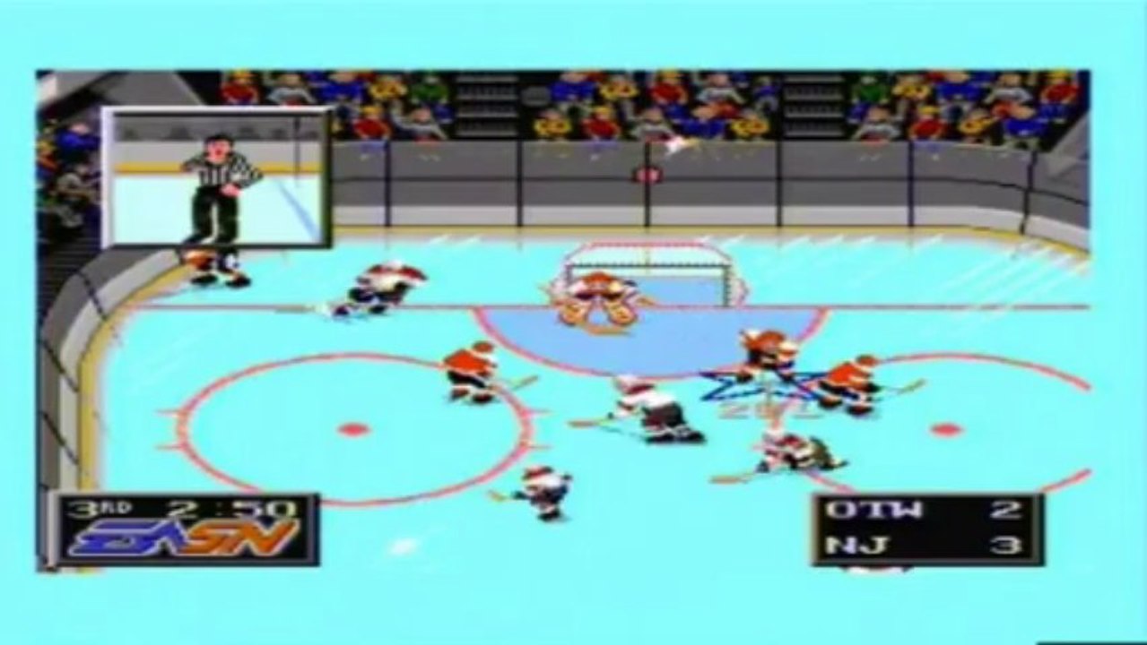 Mega Drive - NHLPA 93 - Ottawa vs New Jersey - Semi Final - Game 4