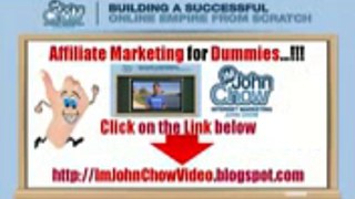 Affiliate Marketing For Dummies IM John Chow Review is a new internet marketing course for dummies