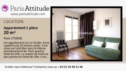 Appartement Studio à louer - Hôtel de Ville, Paris - Ref. 5126