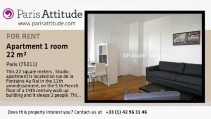 Studio Apartment for rent - Parmentier, Paris - Ref. 4710