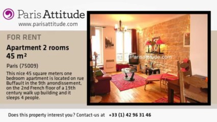 1 Bedroom Apartment for rent - Notre Dame de Lorette, Paris - Ref. 1166