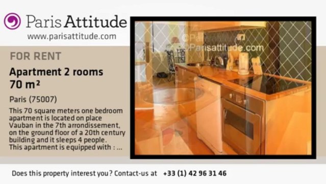 1 Bedroom Apartment for rent - Invalides, Paris - Ref. 895