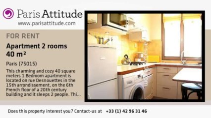 1 Bedroom Apartment for rent - Convention, Paris - Ref. 4476