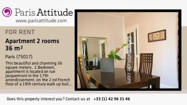 1 Bedroom Apartment for rent - Batignolles, Paris - Ref. 704