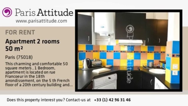 1 Bedroom Apartment for rent - Jules Joffrin - Mairie du 18ème, Paris - Ref. 8392