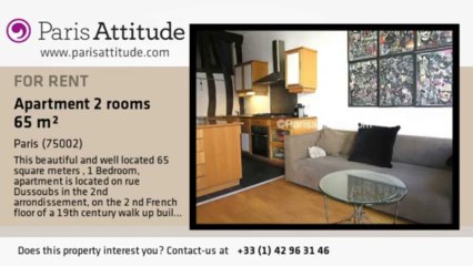 1 Bedroom Apartment for rent - Montorgueil, Paris - Ref. 7370