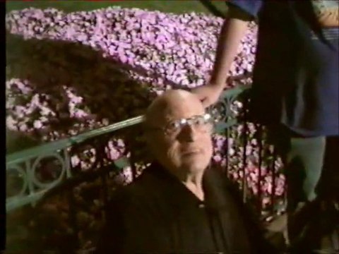 Jean Jacques Perrey at Disneyland Paris watching the Main Street Electrical parade