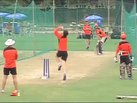 Perth Scorchers practice hard for their match against Rajasthan