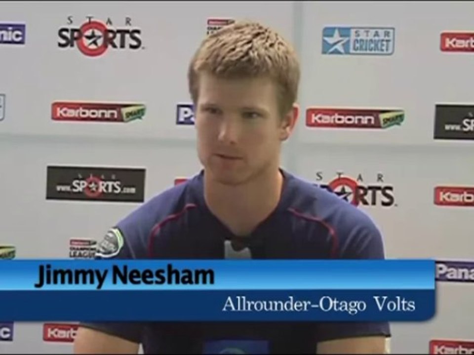 Otago Volts allrounder Jimmy Neesham press meet