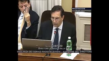 Roma - Audizione Gubitosi (27.09.13)