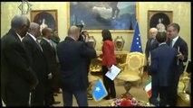 Roma - Camera. La visita del Presidente somalo Mohamud (27.09.13)