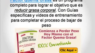 Factor Quema Grasa Revision | Review de Factor Quema Grasa para saber si funciona