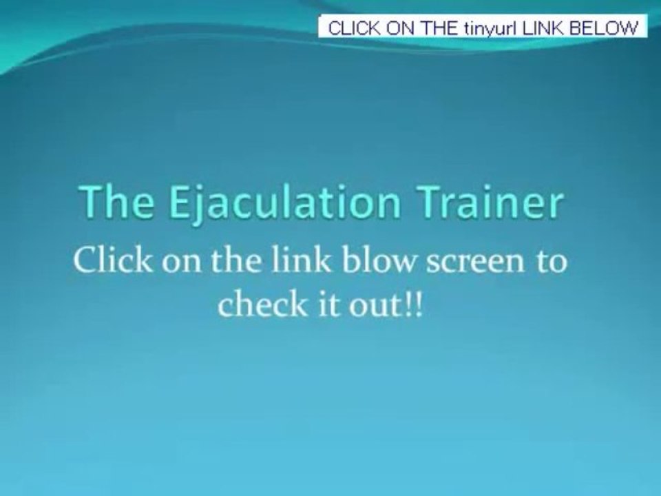 The Ejaculation Trainer 