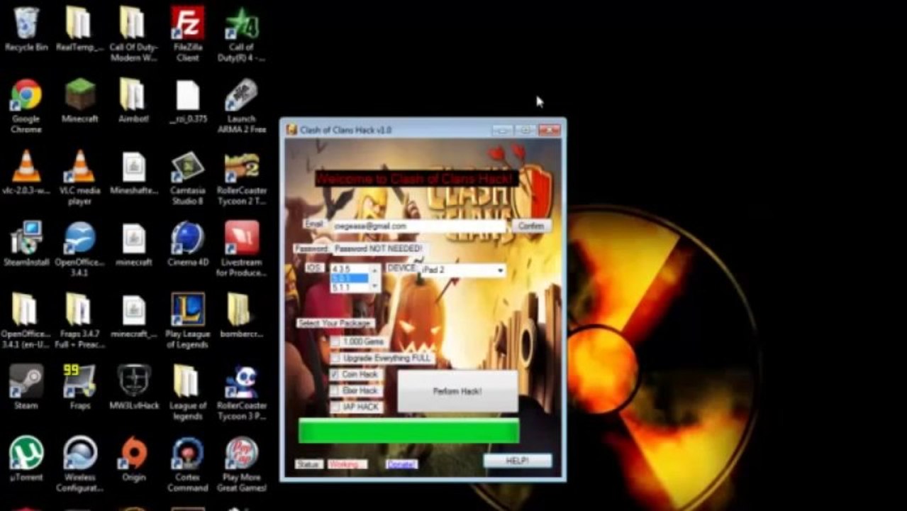 Clash Of Clans Hack Cheats Download V10.0b