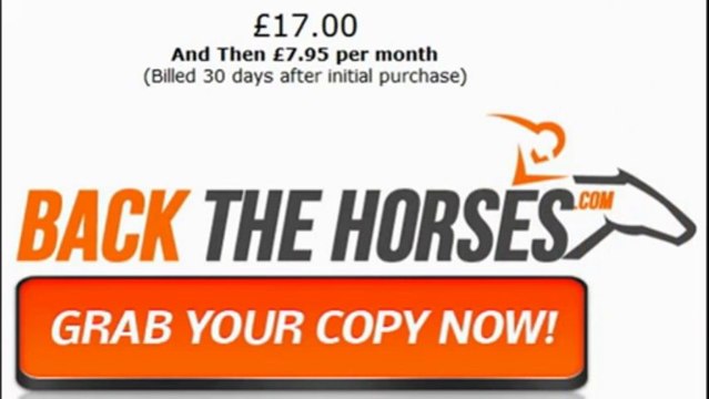 Back The Horses Review - Most Reliable Horse Betting System of 2013!