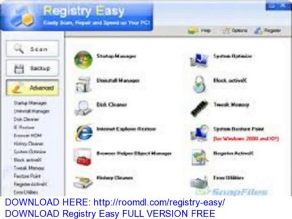 DOWNLOAD Registry Easy FULL VERSION FREE