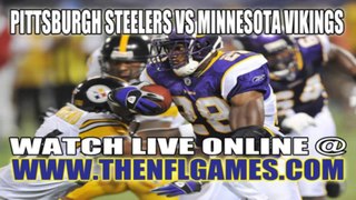 Watch Pittsburgh Steelers vs Minnesota Vikings NFL Live Stream