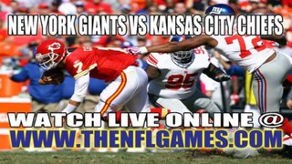 Watch New York Giants vs Kansas City Chiefs Live NFL Streaming Online