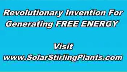 Best Way To Save Money - Solar Stirling Plant - Free Energy