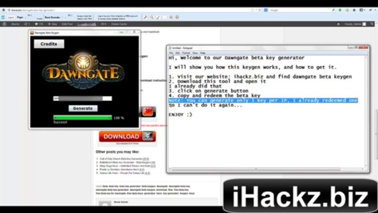 Dawngate Beta Keygen - How to get Free Beta Key For Dawngate